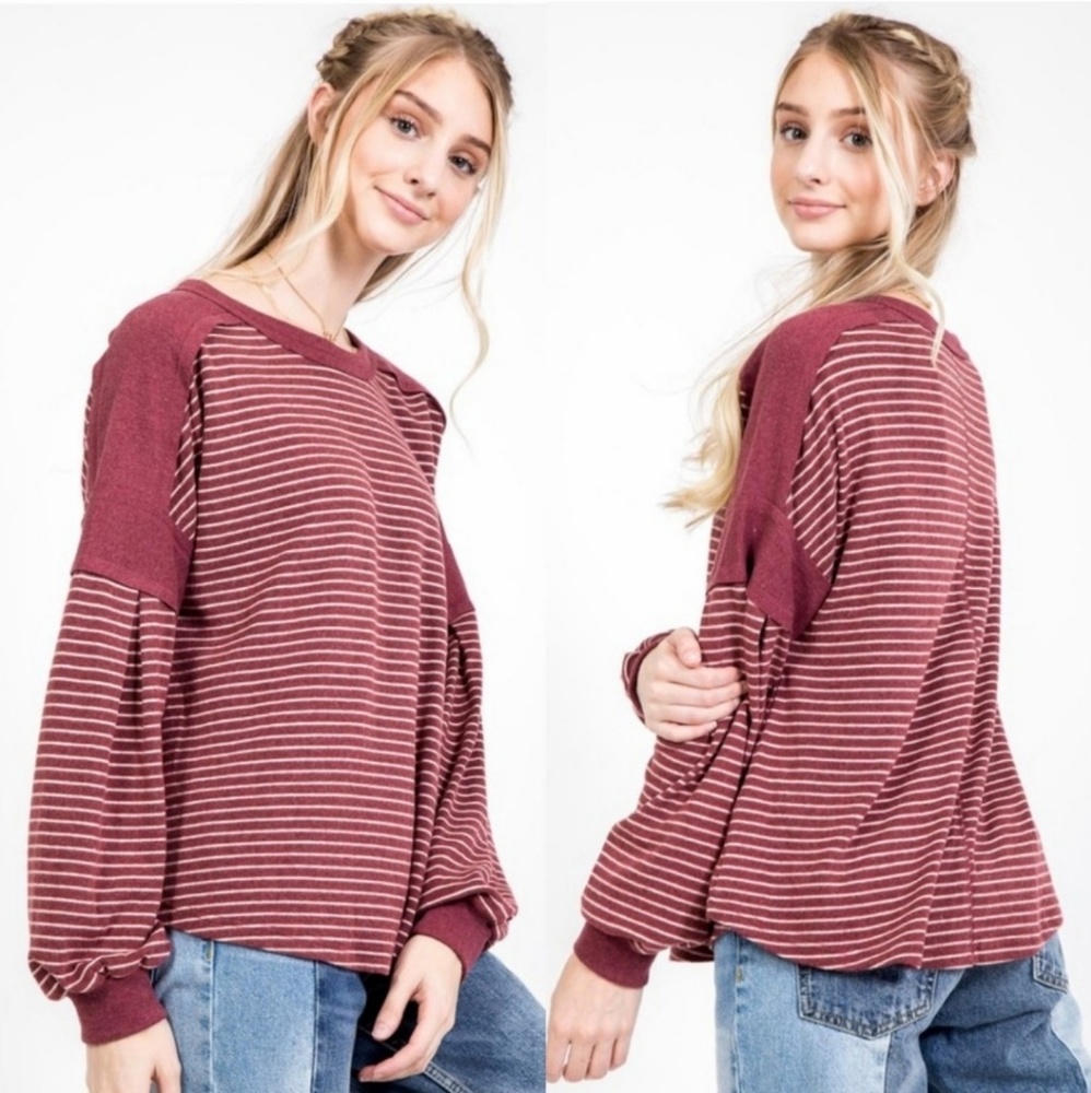 72843 Striped Top - Picture 3 of 4